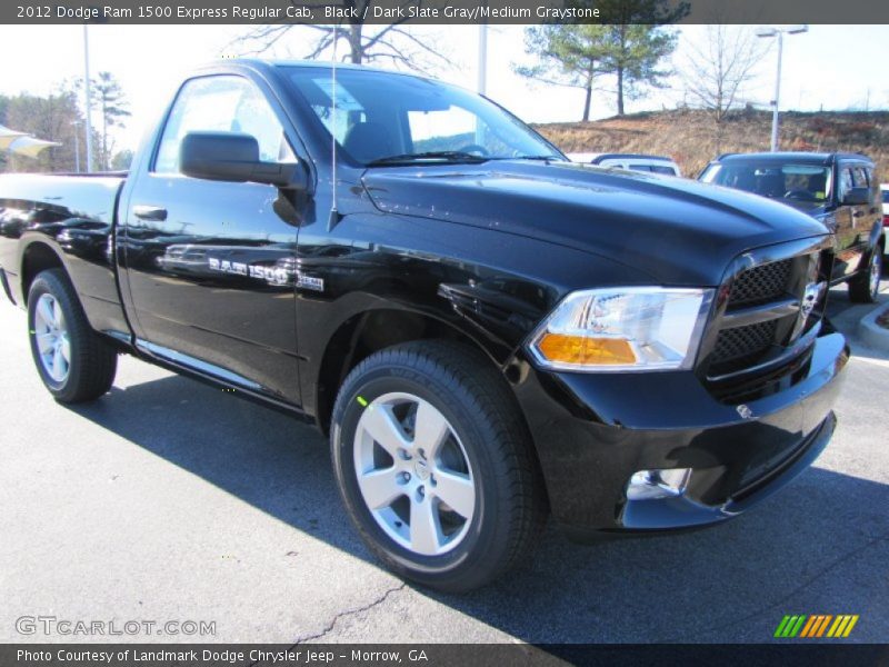 Black / Dark Slate Gray/Medium Graystone 2012 Dodge Ram 1500 Express Regular Cab