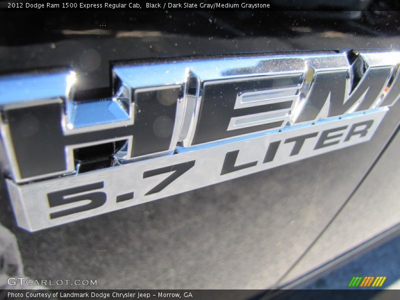 Black / Dark Slate Gray/Medium Graystone 2012 Dodge Ram 1500 Express Regular Cab