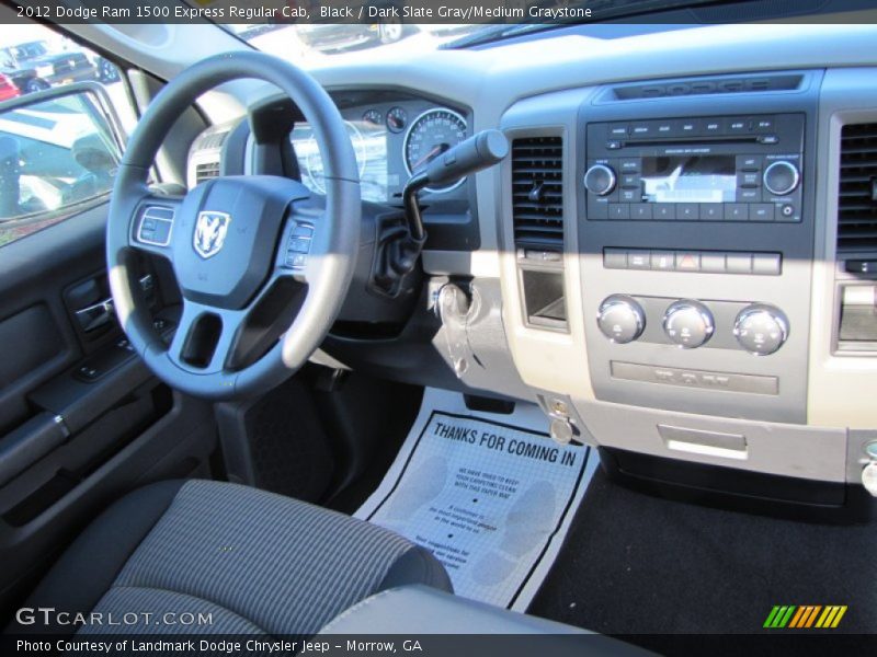 Black / Dark Slate Gray/Medium Graystone 2012 Dodge Ram 1500 Express Regular Cab
