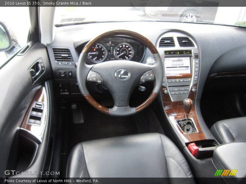 Smoky Granite Mica / Black 2010 Lexus ES 350