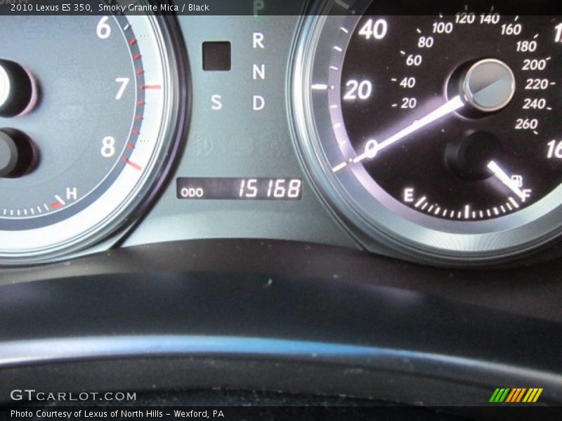 Smoky Granite Mica / Black 2010 Lexus ES 350