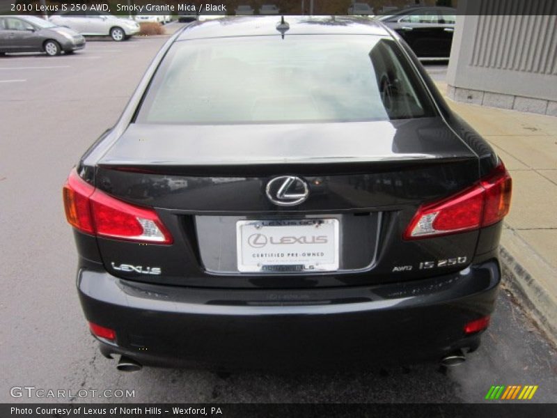 Smoky Granite Mica / Black 2010 Lexus IS 250 AWD