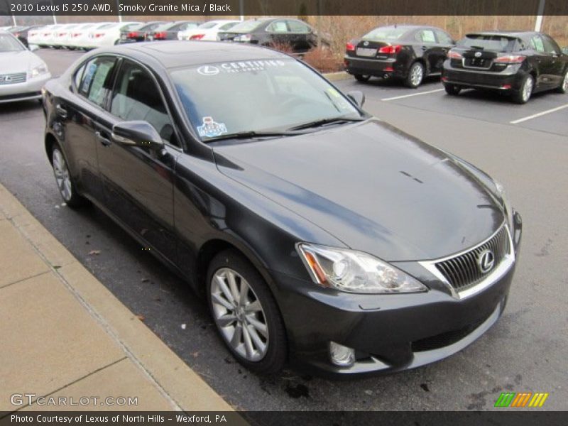 Smoky Granite Mica / Black 2010 Lexus IS 250 AWD