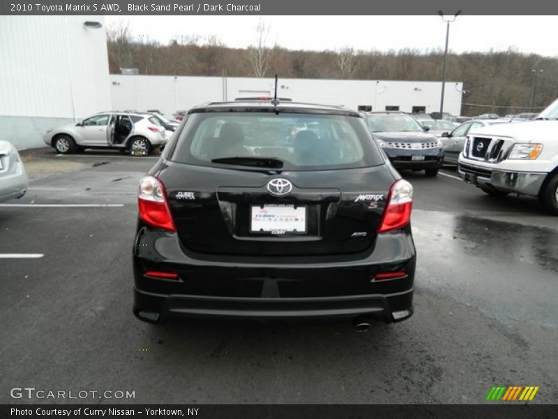 Black Sand Pearl / Dark Charcoal 2010 Toyota Matrix S AWD