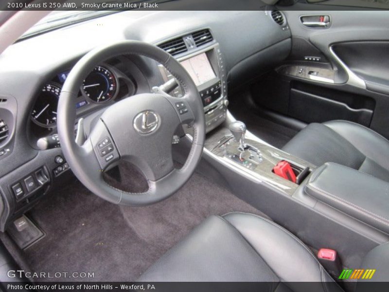 Smoky Granite Mica / Black 2010 Lexus IS 250 AWD