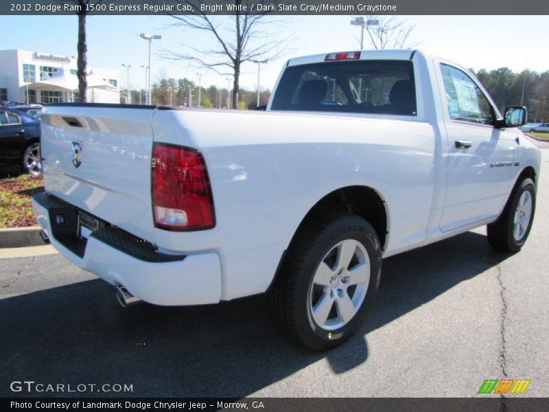 Bright White / Dark Slate Gray/Medium Graystone 2012 Dodge Ram 1500 Express Regular Cab