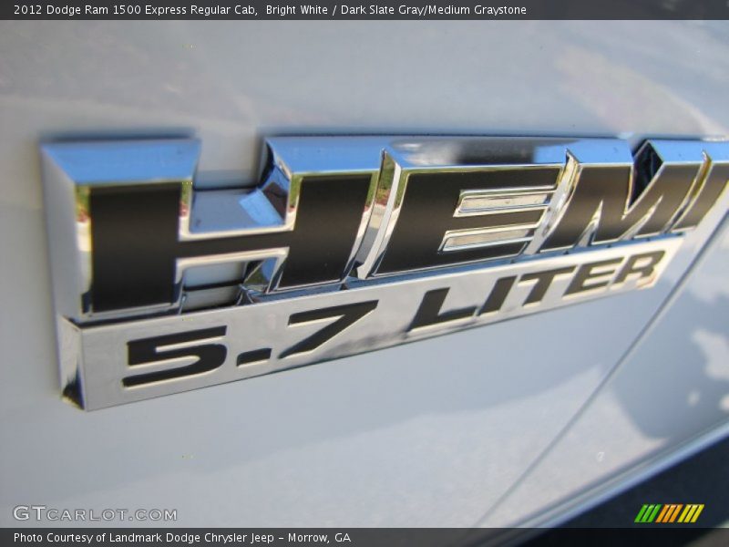 Bright White / Dark Slate Gray/Medium Graystone 2012 Dodge Ram 1500 Express Regular Cab