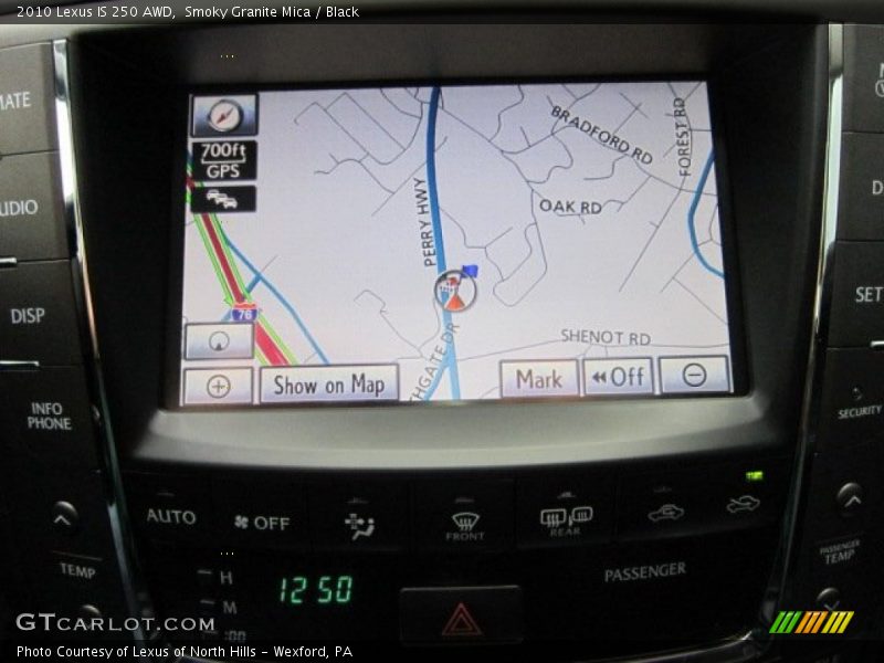 Smoky Granite Mica / Black 2010 Lexus IS 250 AWD