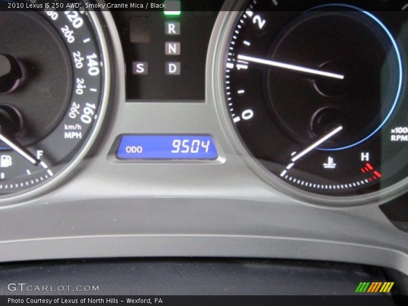 Smoky Granite Mica / Black 2010 Lexus IS 250 AWD