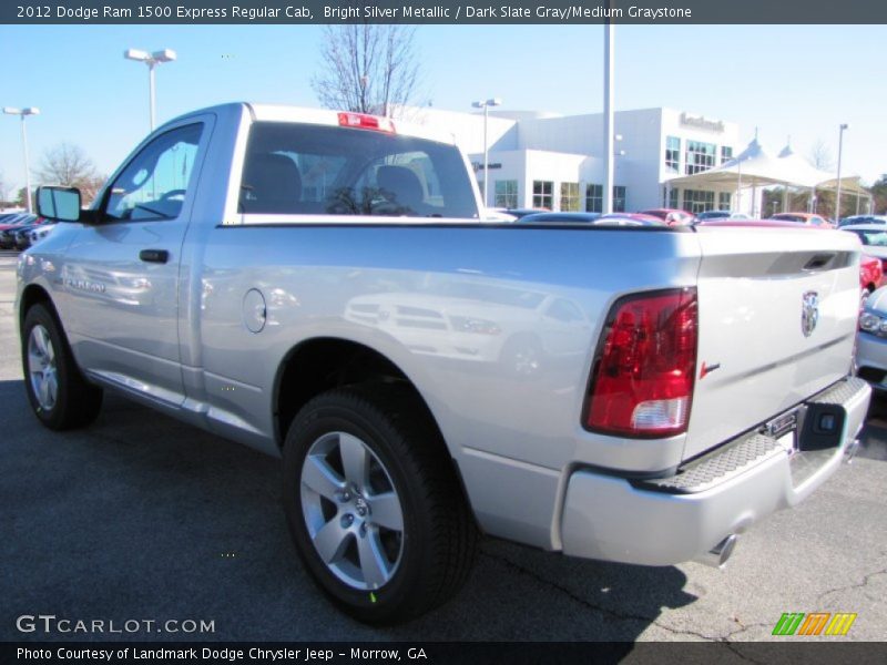 Bright Silver Metallic / Dark Slate Gray/Medium Graystone 2012 Dodge Ram 1500 Express Regular Cab