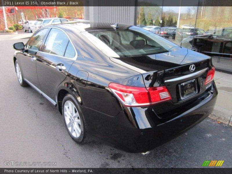 Obsidian Black / Black 2011 Lexus ES 350