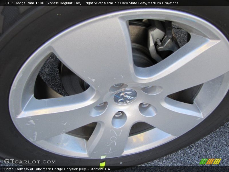 Bright Silver Metallic / Dark Slate Gray/Medium Graystone 2012 Dodge Ram 1500 Express Regular Cab