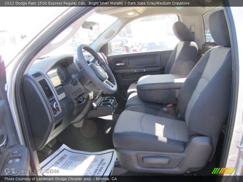 Bright Silver Metallic / Dark Slate Gray/Medium Graystone 2012 Dodge Ram 1500 Express Regular Cab