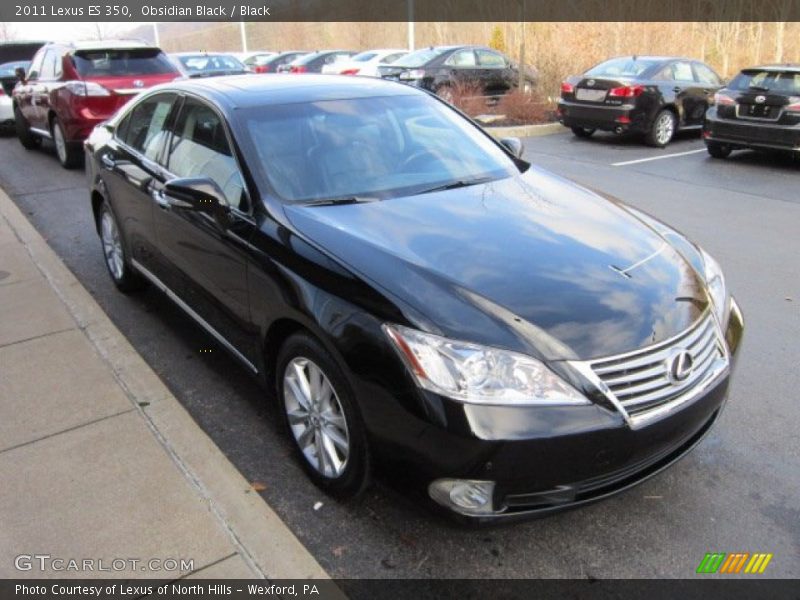 Obsidian Black / Black 2011 Lexus ES 350