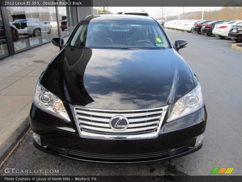 Obsidian Black / Black 2011 Lexus ES 350