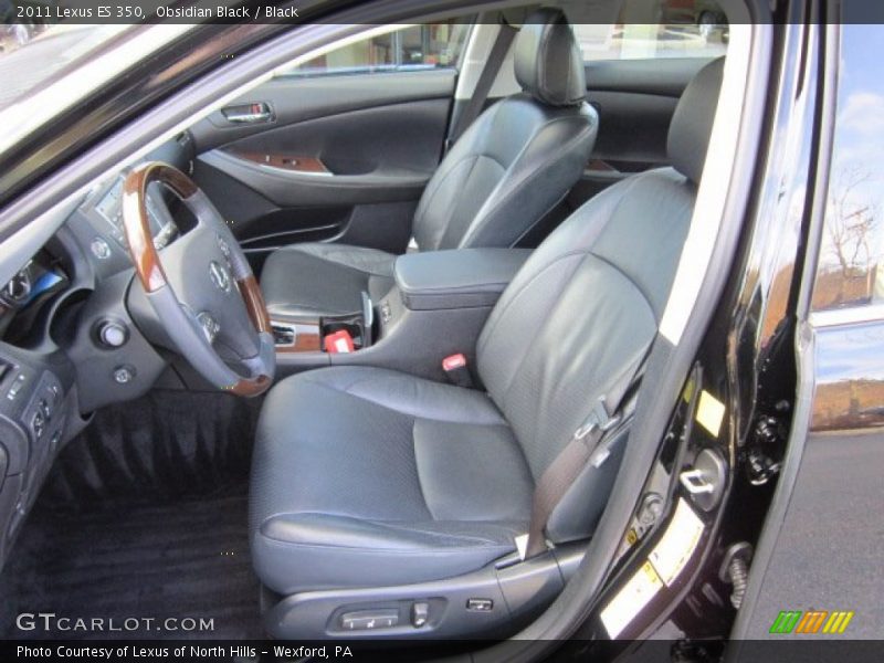 Obsidian Black / Black 2011 Lexus ES 350