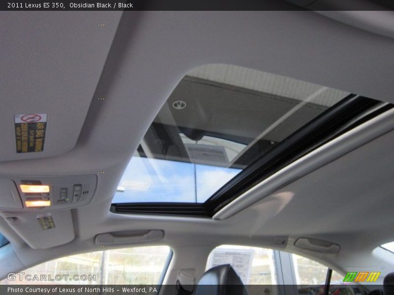 Obsidian Black / Black 2011 Lexus ES 350