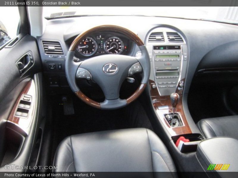 Obsidian Black / Black 2011 Lexus ES 350