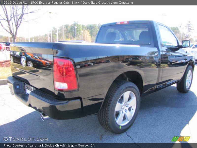 Black / Dark Slate Gray/Medium Graystone 2012 Dodge Ram 1500 Express Regular Cab