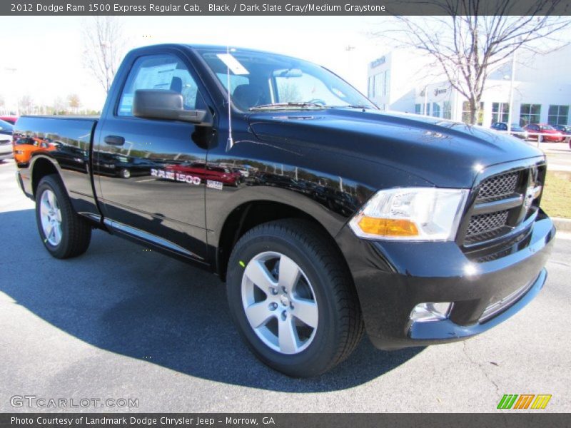 Black / Dark Slate Gray/Medium Graystone 2012 Dodge Ram 1500 Express Regular Cab