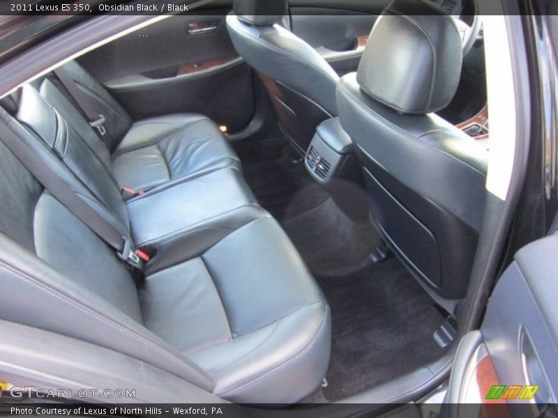 Obsidian Black / Black 2011 Lexus ES 350