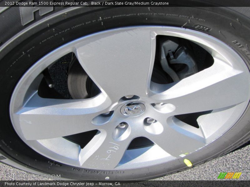 Black / Dark Slate Gray/Medium Graystone 2012 Dodge Ram 1500 Express Regular Cab