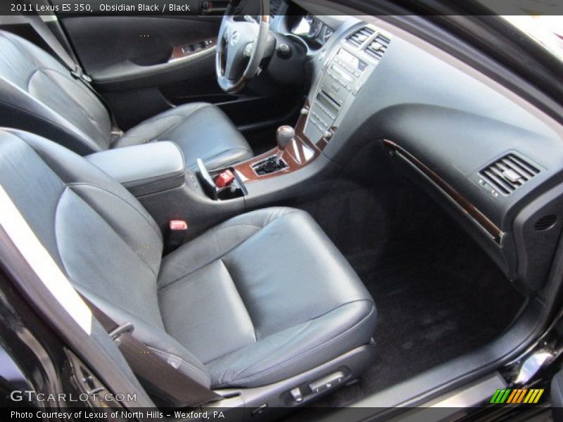 Obsidian Black / Black 2011 Lexus ES 350