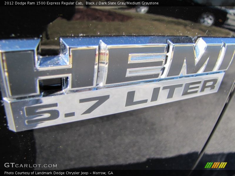 Black / Dark Slate Gray/Medium Graystone 2012 Dodge Ram 1500 Express Regular Cab