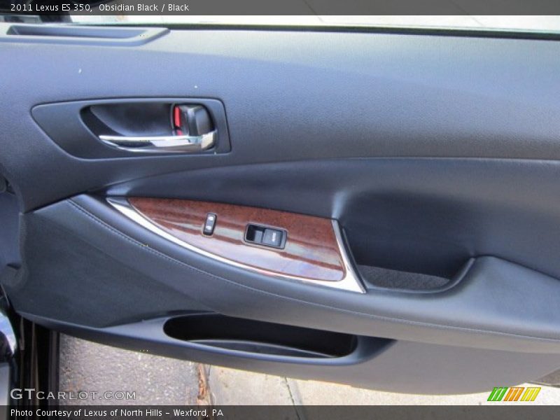 Obsidian Black / Black 2011 Lexus ES 350