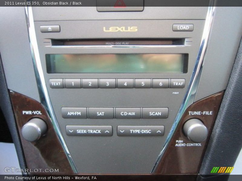 Obsidian Black / Black 2011 Lexus ES 350