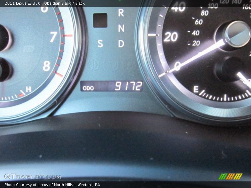 Obsidian Black / Black 2011 Lexus ES 350