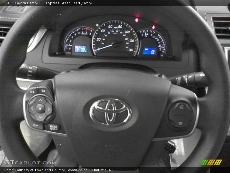 Cypress Green Pearl / Ivory 2012 Toyota Camry LE