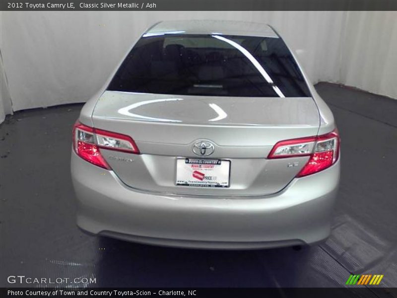Classic Silver Metallic / Ash 2012 Toyota Camry LE