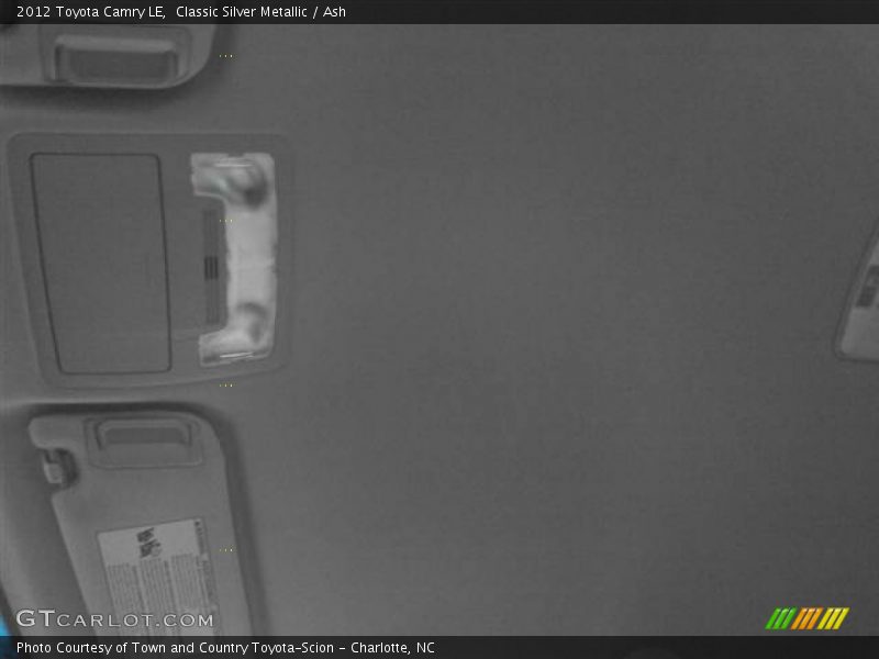 Classic Silver Metallic / Ash 2012 Toyota Camry LE
