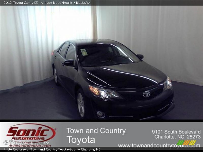 Attitude Black Metallic / Black/Ash 2012 Toyota Camry SE