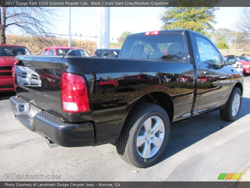 Black / Dark Slate Gray/Medium Graystone 2012 Dodge Ram 1500 Express Regular Cab