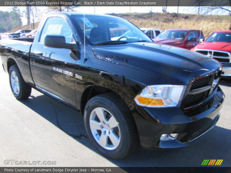 Black / Dark Slate Gray/Medium Graystone 2012 Dodge Ram 1500 Express Regular Cab
