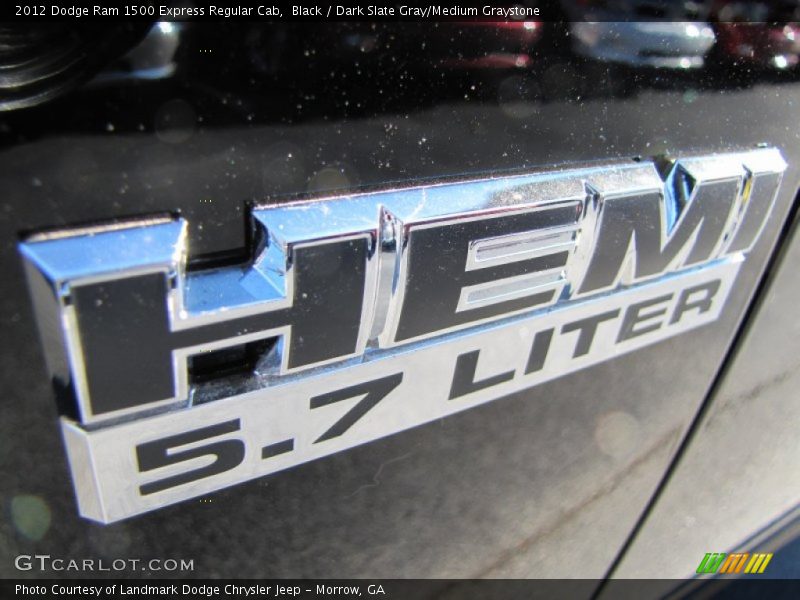 Black / Dark Slate Gray/Medium Graystone 2012 Dodge Ram 1500 Express Regular Cab