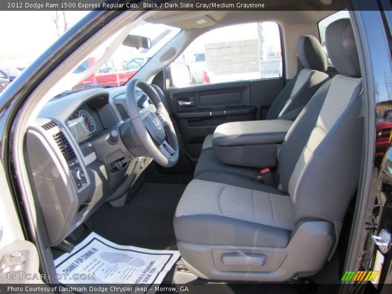 Black / Dark Slate Gray/Medium Graystone 2012 Dodge Ram 1500 Express Regular Cab