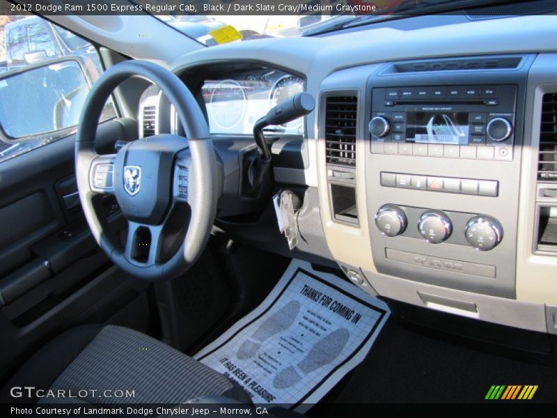 Black / Dark Slate Gray/Medium Graystone 2012 Dodge Ram 1500 Express Regular Cab