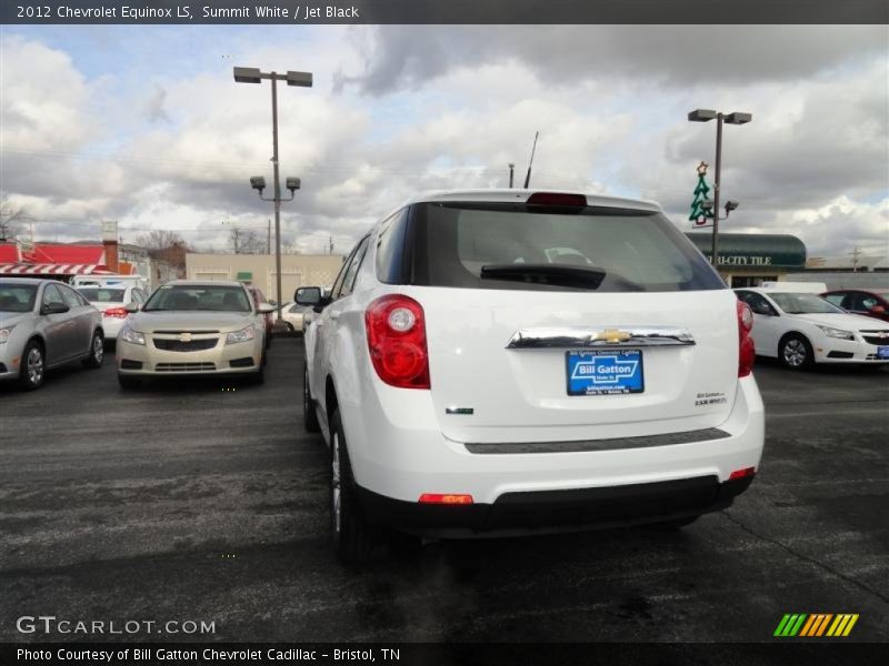 Summit White / Jet Black 2012 Chevrolet Equinox LS