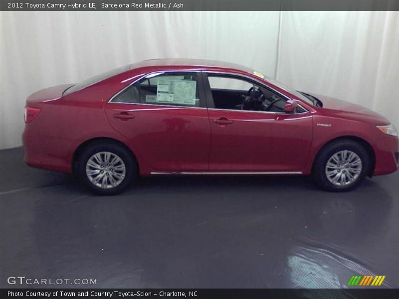 Barcelona Red Metallic / Ash 2012 Toyota Camry Hybrid LE
