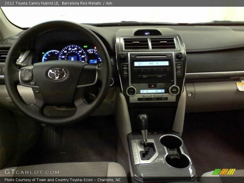 Barcelona Red Metallic / Ash 2012 Toyota Camry Hybrid LE