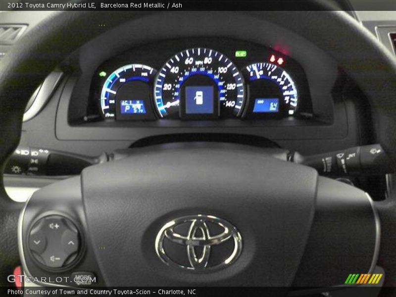 Barcelona Red Metallic / Ash 2012 Toyota Camry Hybrid LE