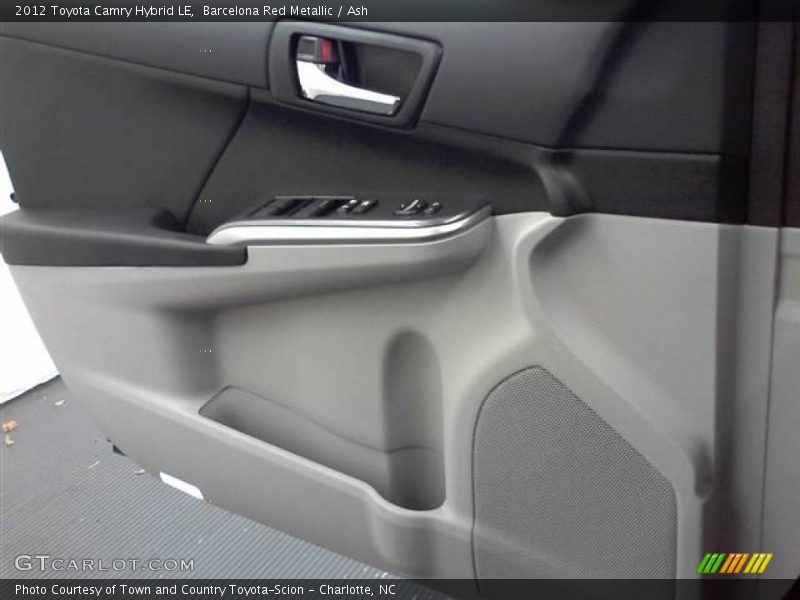 Barcelona Red Metallic / Ash 2012 Toyota Camry Hybrid LE
