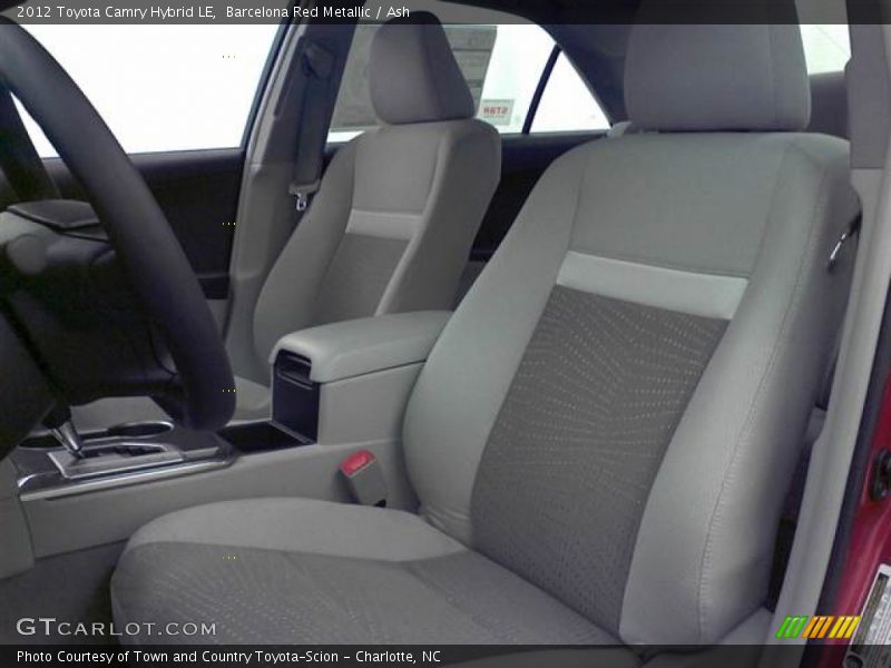 Barcelona Red Metallic / Ash 2012 Toyota Camry Hybrid LE