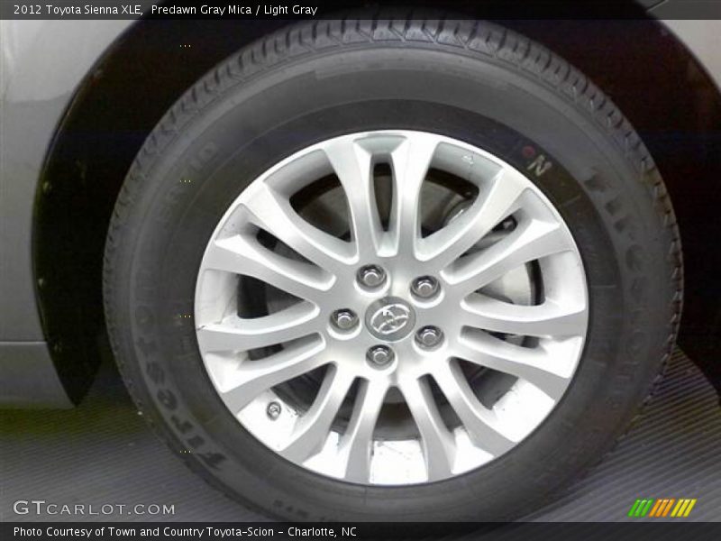 Predawn Gray Mica / Light Gray 2012 Toyota Sienna XLE