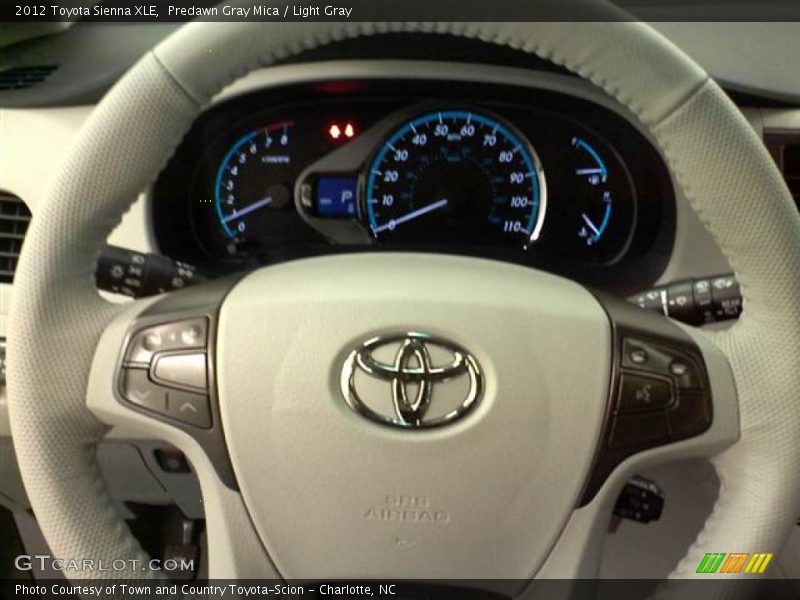 Predawn Gray Mica / Light Gray 2012 Toyota Sienna XLE