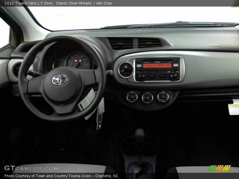 Classic Silver Metallic / Ash Gray 2012 Toyota Yaris L 5 Door