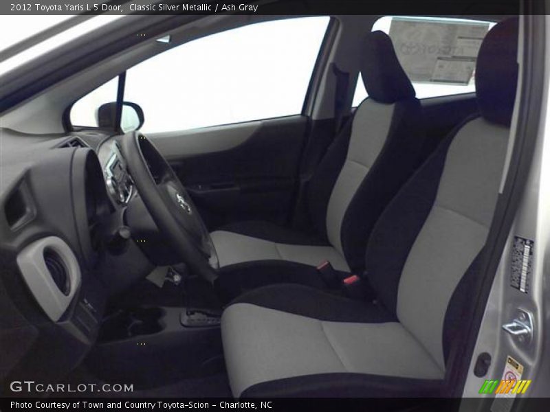 Classic Silver Metallic / Ash Gray 2012 Toyota Yaris L 5 Door